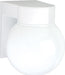 Wall Fixture Nuvo SF77-531 1 Light - 8" - Utility - Wall Mount - With White Glass Globe - White Finish Nuvo
