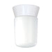 Flush Mount Nuvo SF77-533 1 Light - 8" - Utility - Ceiling Mount - With White Glass Cylinder - White Finish Nuvo