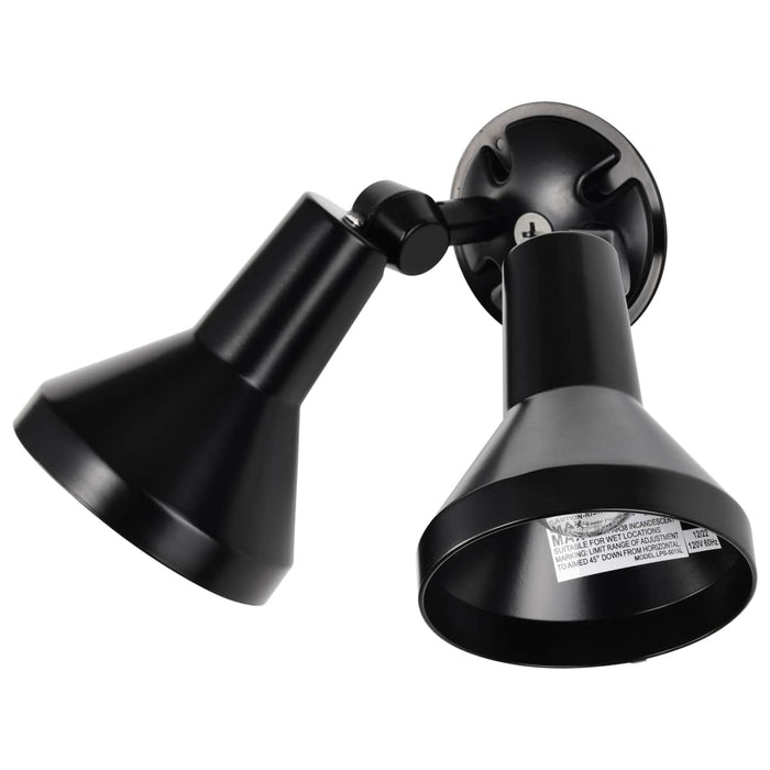 Flood Light Nuvo SF77-701 2 Light - 15" - Flood Light - Exterior - PAR38 with Adjustable Swivel - Black Finish Nuvo