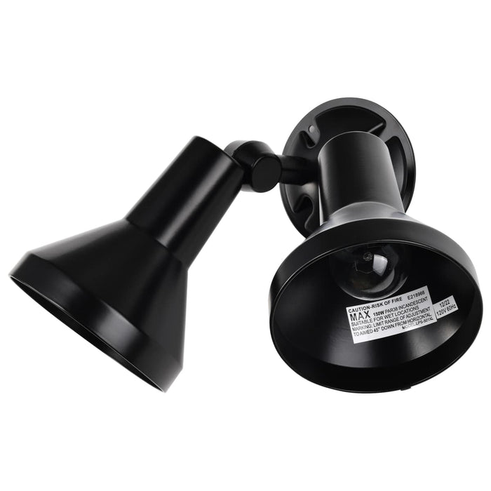 Flood Light Nuvo SF77-701 2 Light - 15" - Flood Light - Exterior - PAR38 with Adjustable Swivel - Black Finish Nuvo