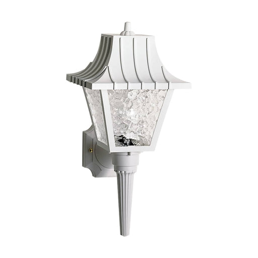 Wall Lantern Nuvo SF77-853 1 Light - 18" - Wall Lantern - Mansard Lantern with Textured Acrylic Panels - White Finish Nuvo