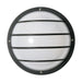 Wall Fixture Nuvo SF77-859 1 Light - 10" - Round Cage Wall Fixture - Polysynthetic Body & Lens - Black Finish Nuvo