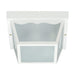 Flush Mount Nuvo SF77-879 2 Light - 10" - Carport Flush Mount - With Frosted Acrylic Panels - White Finish Nuvo