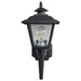 Wall Lantern Nuvo SF77-896 1 Light - 17'' Coach Lantern with Finial - Beveled Acrylic Panels - Black Finish Nuvo