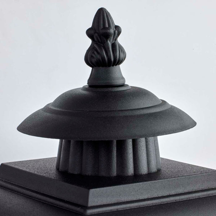 Wall Lantern Nuvo SF77-896 1 Light - 17'' Coach Lantern with Finial - Beveled Acrylic Panels - Black Finish Nuvo