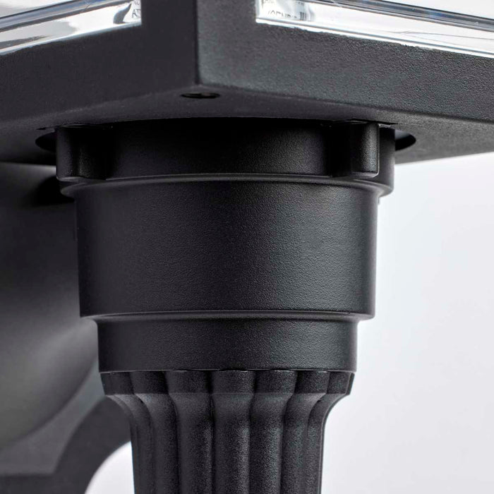 Wall Lantern Nuvo SF77-896 1 Light - 17'' Coach Lantern with Finial - Beveled Acrylic Panels - Black Finish Nuvo