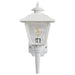 Wall Lantern Nuvo SF77-897 1 Light - 17'' Coach Lantern with Finial - Beveled Acrylic Panels - White Finish Nuvo