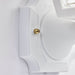 Wall Lantern Nuvo SF77-897 1 Light - 17'' Coach Lantern with Finial - Beveled Acrylic Panels - White Finish Nuvo