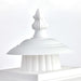 Wall Lantern Nuvo SF77-897 1 Light - 17'' Coach Lantern with Finial - Beveled Acrylic Panels - White Finish Nuvo