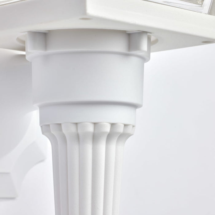 Wall Lantern Nuvo SF77-897 1 Light - 17'' Coach Lantern with Finial - Beveled Acrylic Panels - White Finish Nuvo