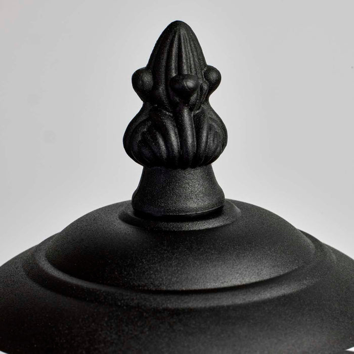 Post Lantern Nuvo SF77-898 1 Light - 13'' Coach Post Top Lantern with Finial - Beveled Acrylic Panels - Black Finish Nuvo