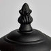 Post Lantern Nuvo SF77-898 1 Light - 13'' Coach Post Top Lantern with Finial - Beveled Acrylic Panels - Black Finish Nuvo