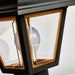 Post Lantern Nuvo SF77-898 1 Light - 13'' Coach Post Top Lantern with Finial - Beveled Acrylic Panels - Black Finish Nuvo