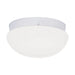 Flush Mount Nuvo SF77-987 2 Light - 12" Flush with White Glass - White Finish Nuvo