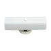 Vanity Nuvo SF77-990 2 Light - 14" Vanity with White "U" Channel Glass with Convenience Outlet - White Finish Nuvo