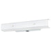 Vanity Nuvo SF77-991 4 Light - 24" Vanity with White "U" Channel Glass with Convenience Outlet - White Finish Nuvo