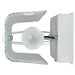Vanity Nuvo SF77-991 4 Light - 24" Vanity with White "U" Channel Glass with Convenience Outlet - White Finish Nuvo