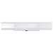 Vanity Nuvo SF77-991 4 Light - 24" Vanity with White "U" Channel Glass with Convenience Outlet - White Finish Nuvo