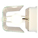 Vanity Nuvo SF77-991 4 Light - 24" Vanity with White "U" Channel Glass with Convenience Outlet - White Finish Nuvo