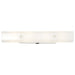 Vanity Nuvo SF77-991 4 Light - 24" Vanity with White "U" Channel Glass with Convenience Outlet - White Finish Nuvo