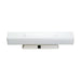 Vanity Nuvo SF77-991 4 Light - 24" Vanity with White "U" Channel Glass with Convenience Outlet - White Finish Nuvo