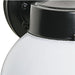 Wall Fixture Nuvo SF77-992 1 Light - 6" Outdoor Wall with White Glass - Black Finish Nuvo
