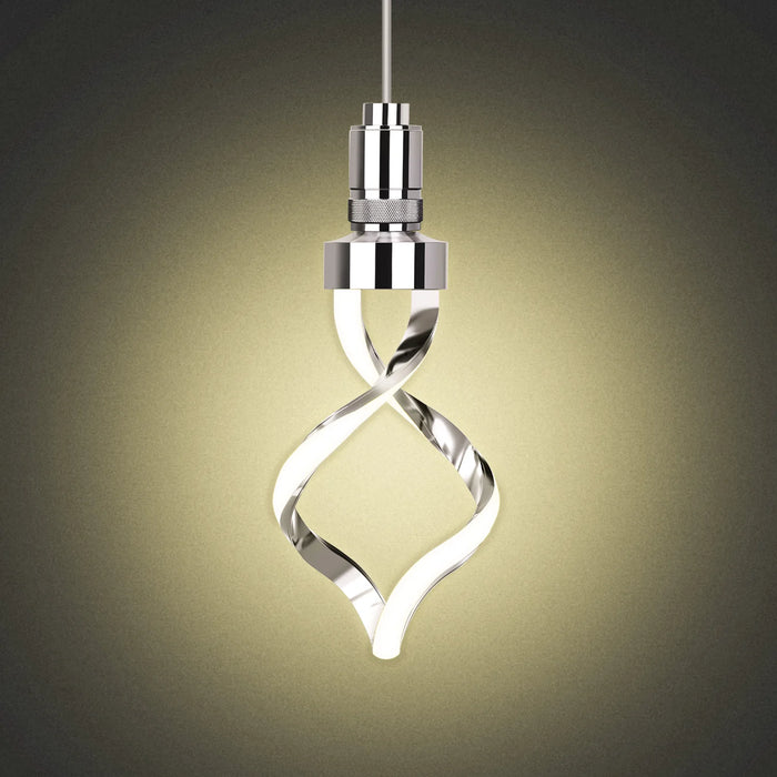 Feit SPIRAL930CACHRM/HDRP 5.5W Chrome LED Helix Bulb 3000K