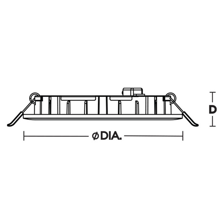 Recessed Downlight AFX Tuck 4" White Low Profile Recessed LED Downlight 5CCT AFX Lighting