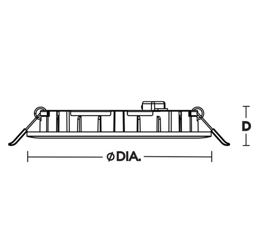 Recessed Downlight AFX Tuck 4" Black Low Profile Recessed LED Downlight 5CCT AFX Lighting