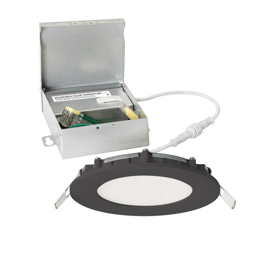 Recessed Downlight AFX Tuck 4" Black Low Profile Recessed LED Downlight 5CCT AFX Lighting