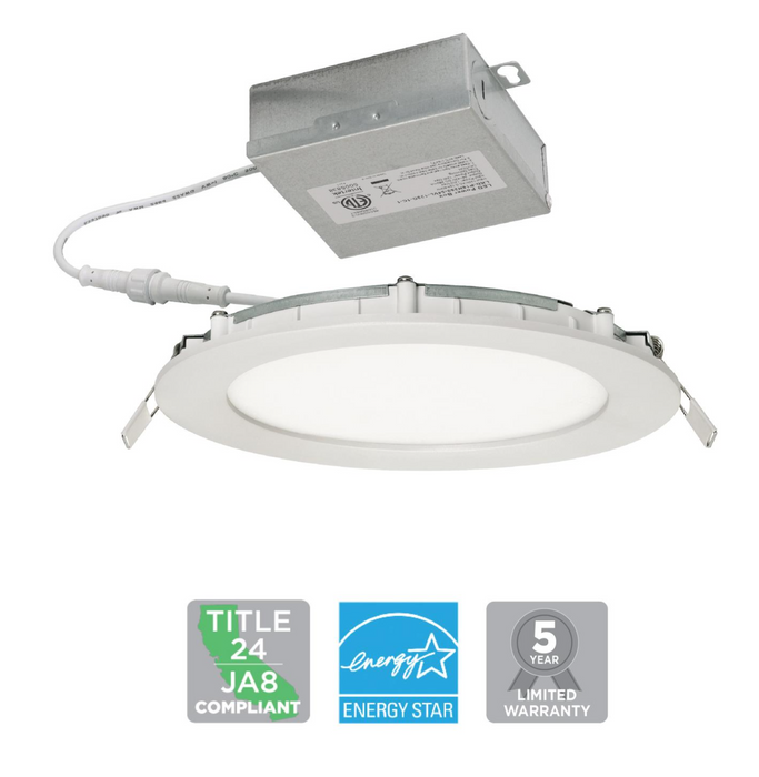 Recessed Downlight AFX Tuck 4" White Low Profile Recessed LED Downlight 5CCT AFX Lighting