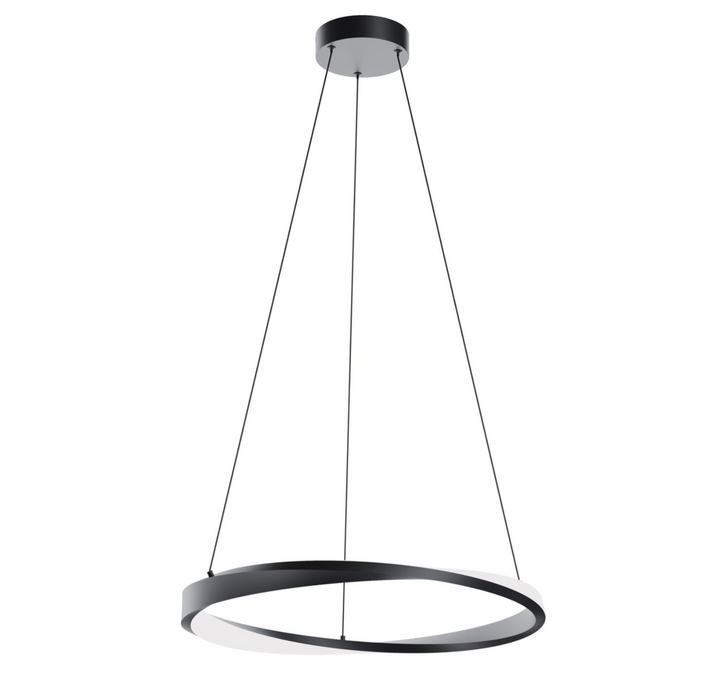 LED Chandelier AFX Lighting OBRP24 Oberon 24 Inch LED Twisted Ring Chandelier AFX