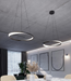 LED Chandelier AFX Lighting OBRP24 Oberon 24 Inch LED Twisted Ring Chandelier AFX