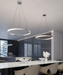 LED Chandelier AFX Lighting OBRP32 Oberon 32 Inch LED Twisted Ring Chandelier AFX