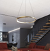 LED Chandelier AFX Lighting OBRP32 Oberon 32 Inch LED Twisted Ring Chandelier AFX