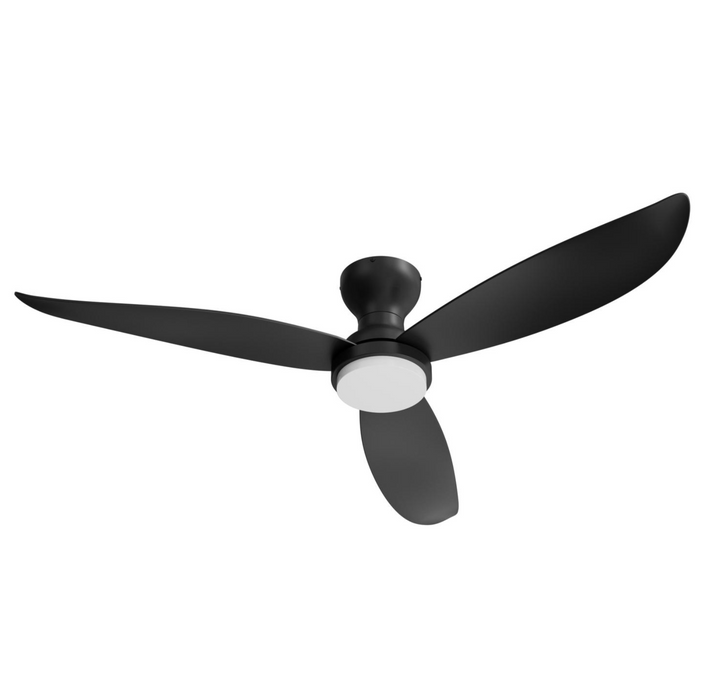 AFX BNKN523 Banks 52 Inch 3 Blade Ceiling Fan with Light Kit & Remote Black