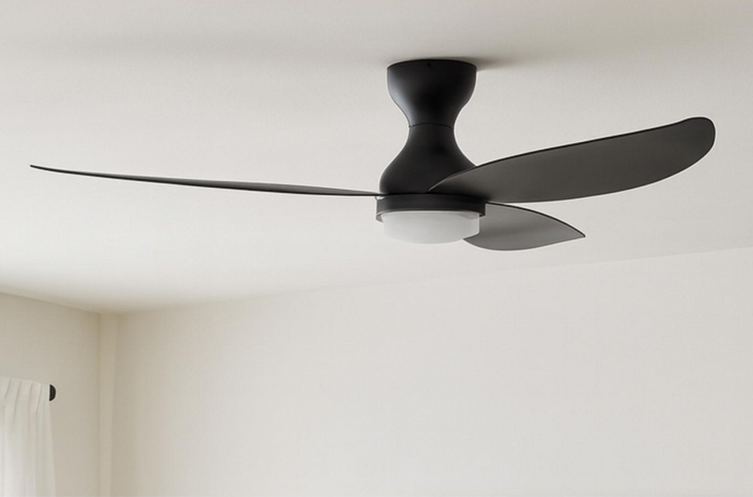 AFX BNKN523 Banks 52 Inch 3 Blade Ceiling Fan with Light Kit & Remote Black