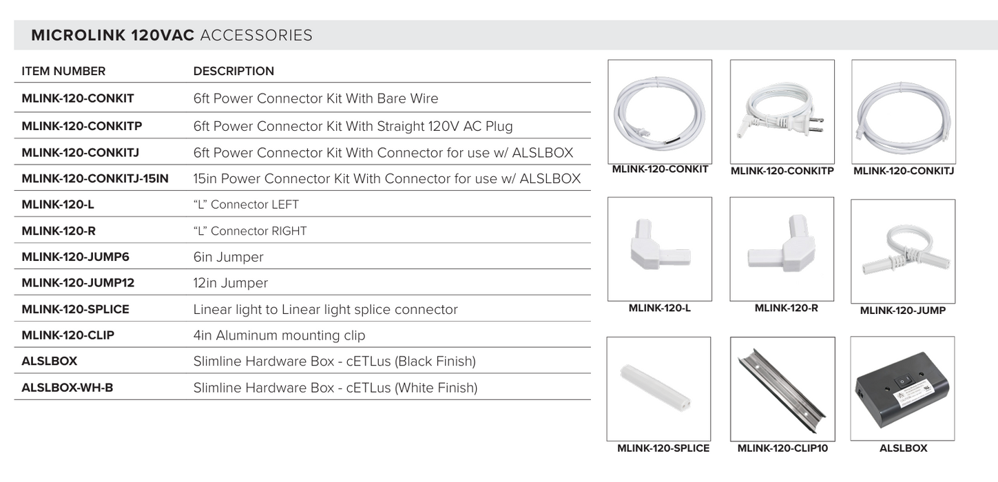 American Lighting Microlink Linkable Modular Seamless Bar Light 120V - 3000K