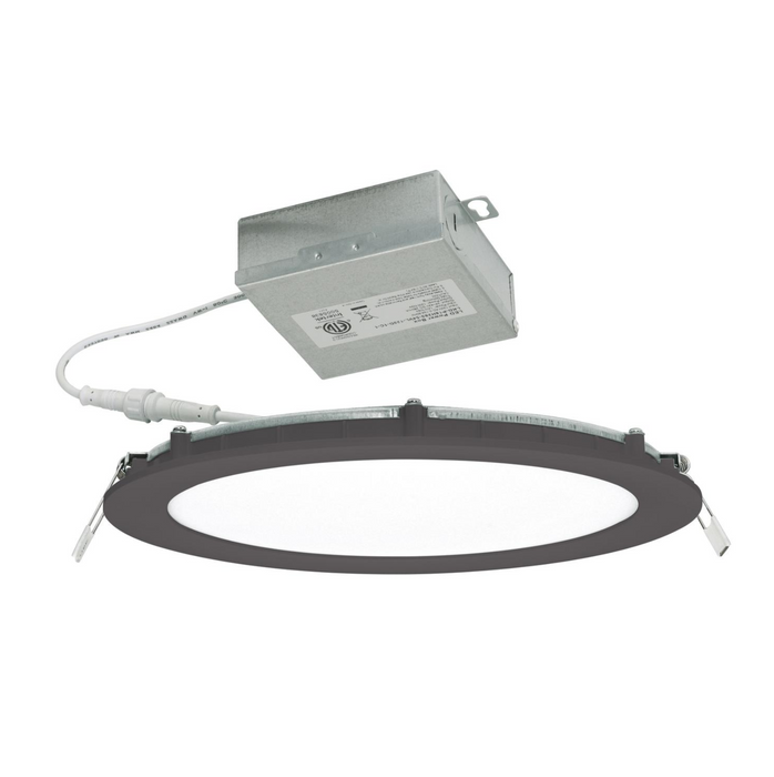 Recessed Downlight AFX Tuck 8" Black Low Profile Recessed LED Downlight 5CCT AFX Lighting