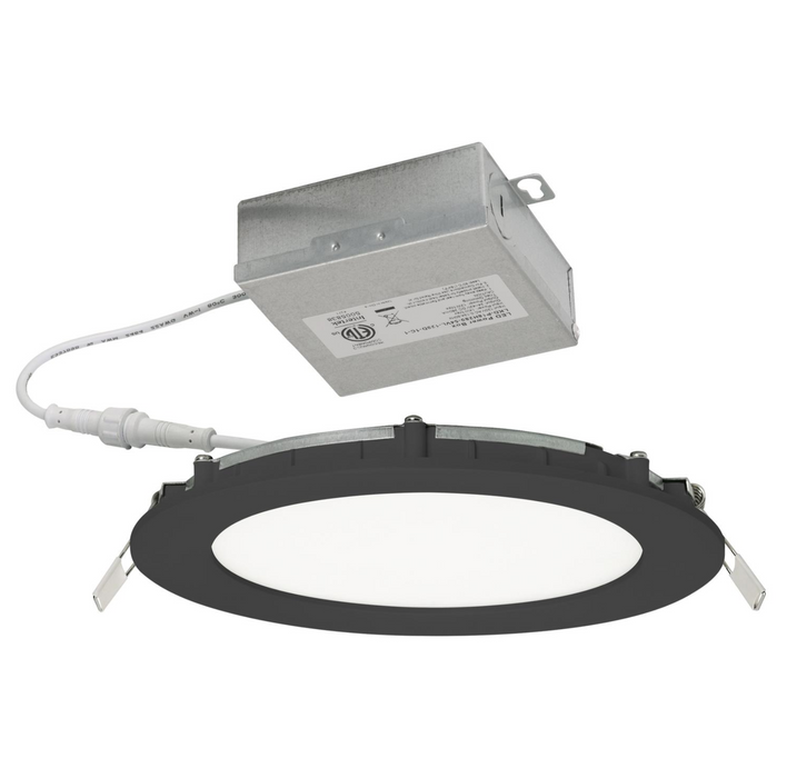 Recessed Downlight AFX Tuck 6" Black Low Profile Recessed LED Downlight 5CCT AFX Lighting