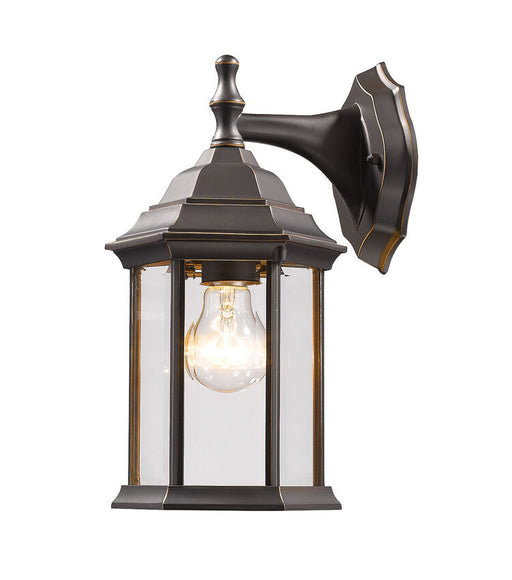 Outdoor Wall Light Z-Lite T21-ORB Oil Rubbed Bronze Waterdown 1 Light Outdoor Wall Light Z-Lite