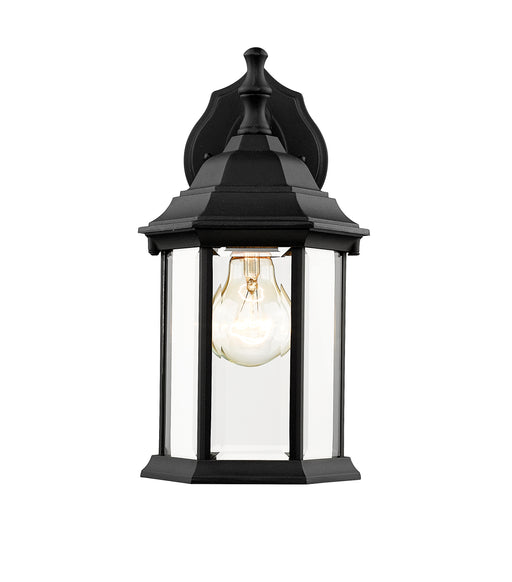Outdoor Wall Light Z-Lite T21BK Black Waterdown 1 Light Outdoor Wall Light Z-Lite