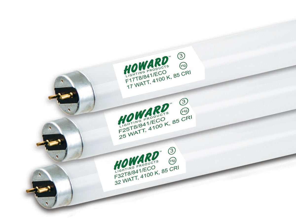 Howard Lighting F25T8/841/ECO/IS 25W T8 Low Mercury Linear Fluorescent ...