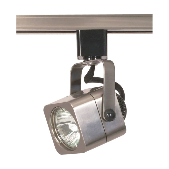 Track Head Nuvo TH314 1 Light - MR16 - 120V Track Head - Square - Brushed Nickel Finish - H-Style Nuvo