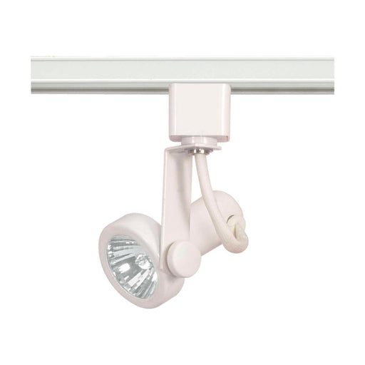 Track Head Nuvo TH321 1 Light - MR16 - 120V Track Head - Gimbal Ring - White Finish - H-Style Nuvo