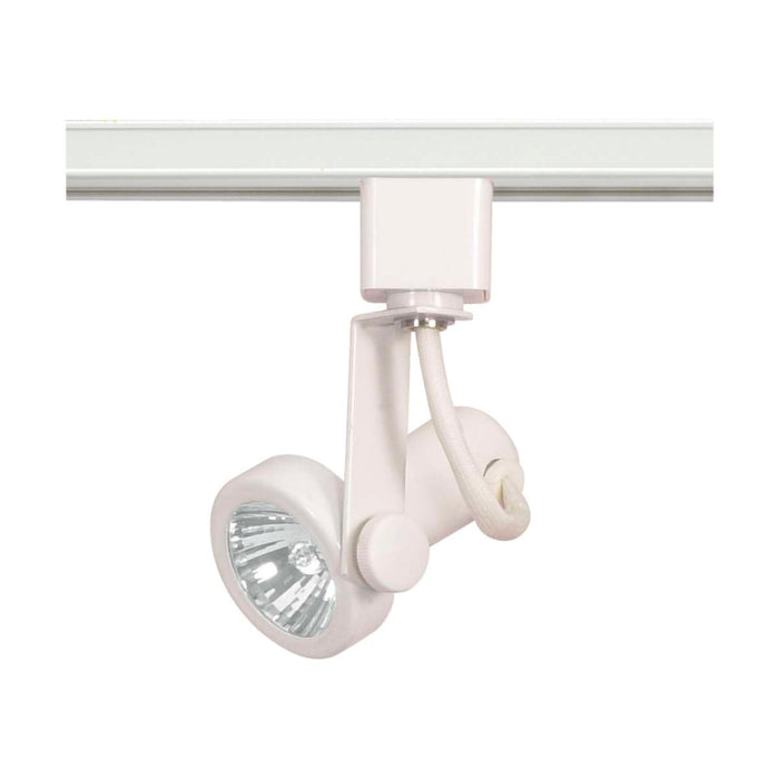 Track Head Nuvo TH321 1 Light - MR16 - 120V Track Head - Gimbal Ring - White Finish - H-Style Nuvo
