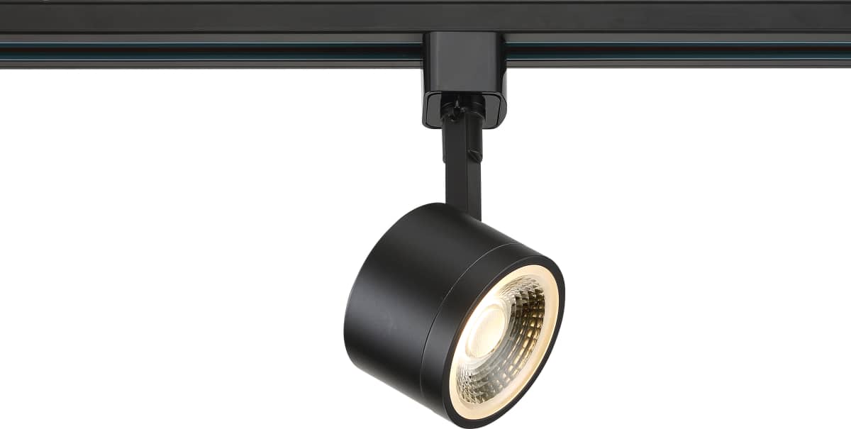 Track Head Nuvo TH404 1 Light - LED - 12W Track Head - Round - Matte Black - 36 Deg. Beam - H-Style Nuvo