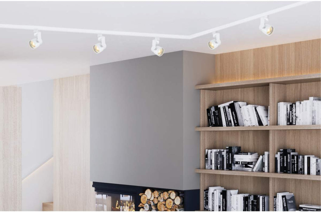 Track Head Nuvo TH413 1 Light - LED - 12W Track Head - Pinch Back - White - 36 Deg. Beam - H-Style Nuvo