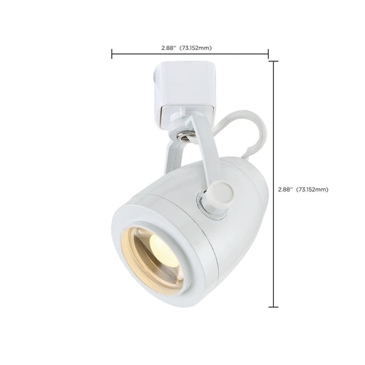 Track Head Nuvo TH413 1 Light - LED - 12W Track Head - Pinch Back - White - 36 Deg. Beam - H-Style Nuvo