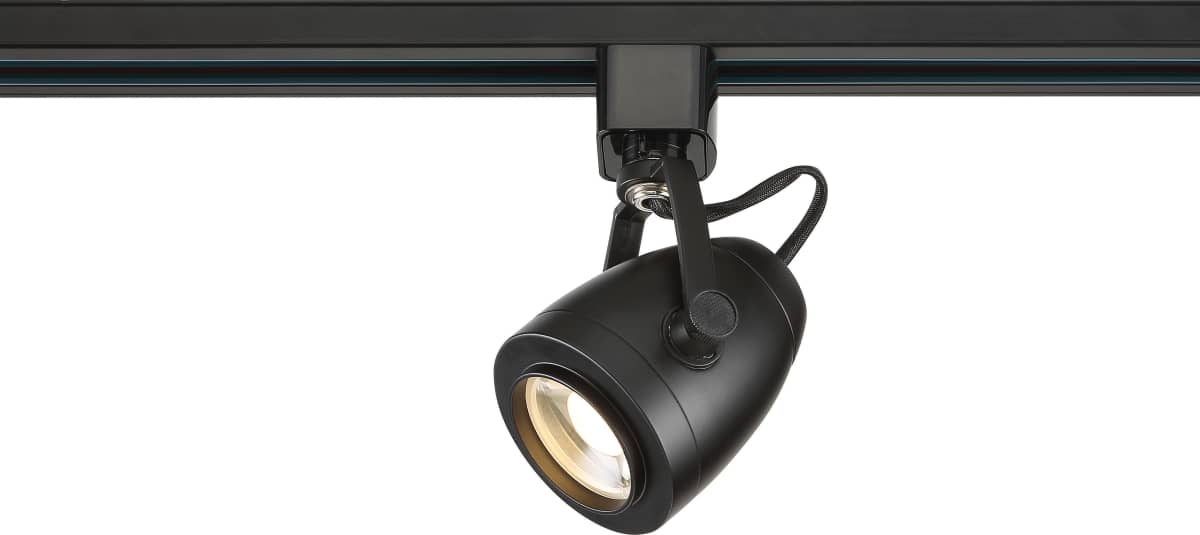 Track Head Nuvo TH414 1 Light - LED - 12W Track Head - Pinch Back - Black - 36 Deg. Beam - H-Style Nuvo